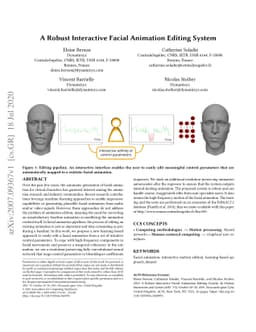 A Robust Interactive Facial Animation Editing System