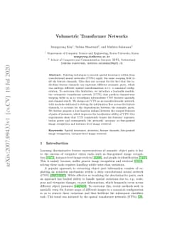 Volumetric Transformer Networks
