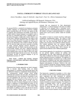 ESCELL: Emergent Symbolic Cellular Language