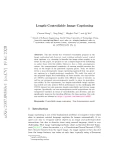 Length-Controllable Image Captioning