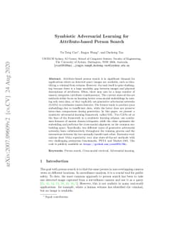 Symbiotic Adversarial Learning for Attribute-based Person Search