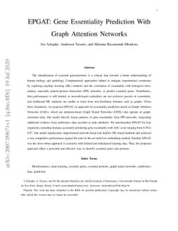 EPGAT: Gene Essentiality Prediction With Graph Attention Networks