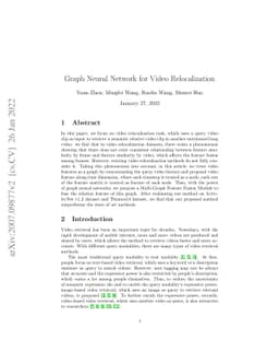 Graph Neural Network for Video Relocalization