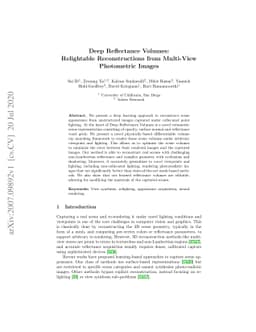 Deep Reflectance Volumes: Relightable Reconstructions from Multi-View
  Photometric Images