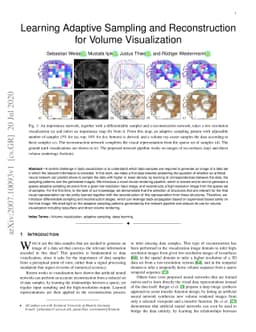 Learning Adaptive Sampling and Reconstruction for Volume Visualization
