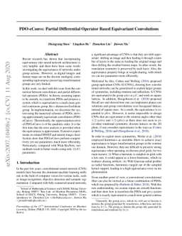 PDO-eConvs: Partial Differential Operator Based Equivariant Convolutions