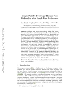 Graph-PCNN: Two Stage Human Pose Estimation with Graph Pose Refinement