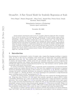 OccamNet: A Fast Neural Model for Symbolic Regression at Scale