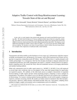 Adaptive Traffic Control with Deep Reinforcement Learning: Towards
  State-of-the-art and Beyond