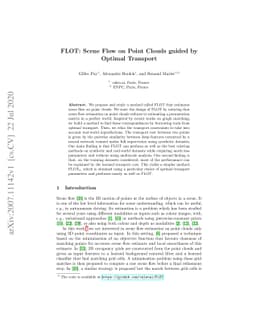 FLOT: Scene Flow on Point Clouds Guided by Optimal Transport