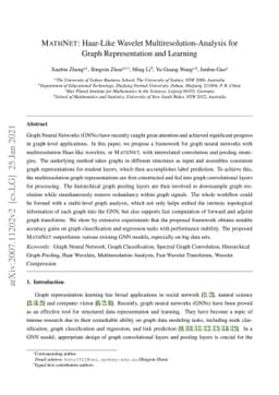 MathNet: Haar-Like Wavelet Multiresolution-Analysis for Graph
  Representation and Learning