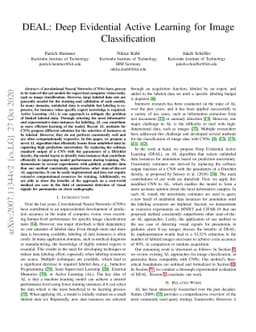 DEAL: Deep Evidential Active Learning for Image Classification
