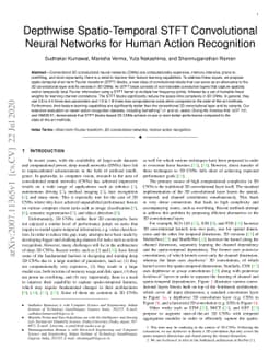 Depthwise Spatio-Temporal STFT Convolutional Neural Networks for Human
  Action Recognition