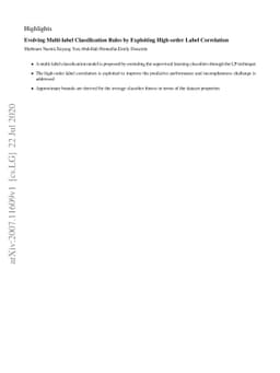Evolving Multi-label Classification Rules by Exploiting High-order Label
  Correlation