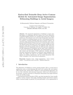 End-to-End Trainable Deep Active Contour Models for Automated Image
  Segmentation: Delineating Buildings in Aerial Imagery