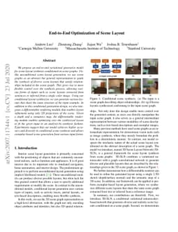 End-to-End Optimization of Scene Layout