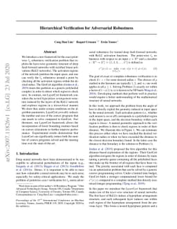 Hierarchical Verification for Adversarial Robustness