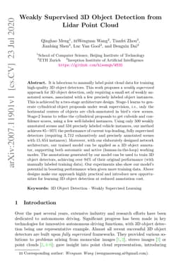 Weakly Supervised 3D Object Detection from Lidar Point Cloud