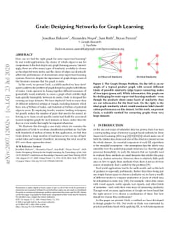 Grale: Designing Networks for Graph Learning