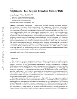 Polylidar3D -- Fast Polygon Extraction from 3D Data