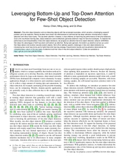 Leveraging Bottom-Up and Top-Down Attention for Few-Shot Object
  Detection