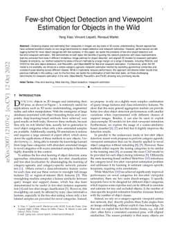 Few-Shot Object Detection and Viewpoint Estimation for Objects in the
  Wild