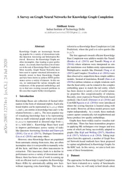 A Survey on Graph Neural Networks for Knowledge Graph Completion