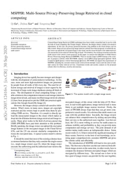 MSPPIR: Multi-source privacy-preserving image retrieval in cloud
  computing