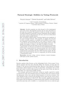 Natural Strategic Abilities in Voting Protocols