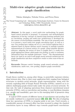 Multi-view adaptive graph convolutions for graph classification