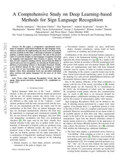 A Comprehensive Study on Deep Learning-based Methods for Sign Language
  Recognition