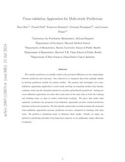 Cross-study learning for generalist and specialist predictions