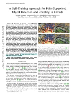 A Self-Training Approach for Point-Supervised Object Detection and
  Counting in Crowds