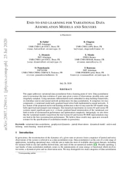 Learning Variational Data Assimilation Models and Solvers