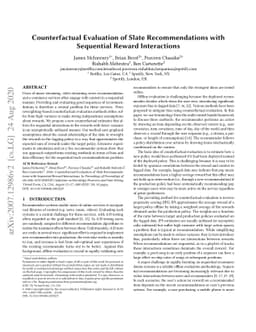 Counterfactual Evaluation of Slate Recommendations with Sequential
  Reward Interactions