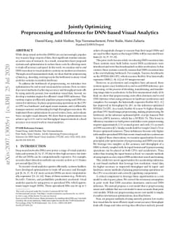 Jointly Optimizing Preprocessing and Inference for DNN-based Visual
  Analytics