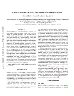 End-to-end spoofing detection with raw waveform CLDNNs