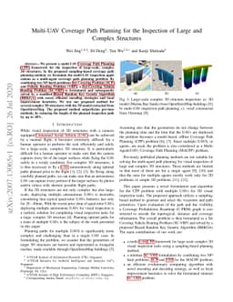 Multi-UAV Coverage Path Planning for the Inspection of Large and Complex
  Structures