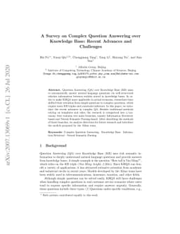 A Survey on Complex Question Answering over Knowledge Base: Recent
  Advances and Challenges