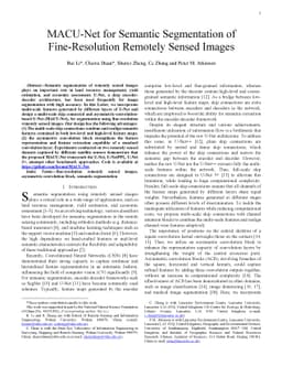MACU-Net for Semantic Segmentation of Fine-Resolution Remotely Sensed
  Images