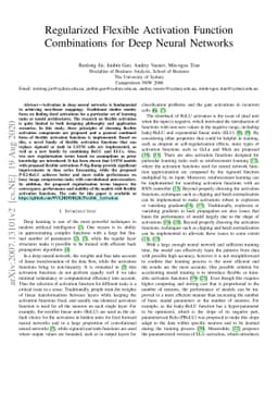 Regularized Flexible Activation Function Combinations for Deep Neural
  Networks