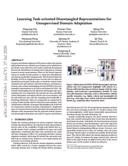Learning Task-oriented Disentangled Representations for Unsupervised
  Domain Adaptation