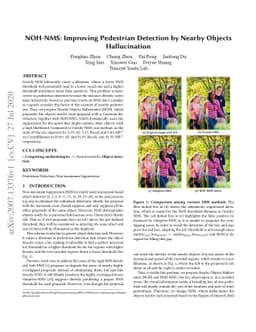 NOH-NMS: Improving Pedestrian Detection by Nearby Objects Hallucination