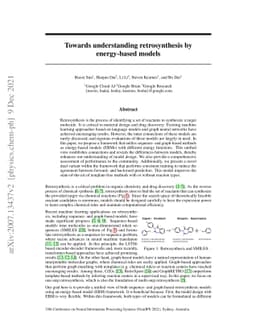 Energy-based View of Retrosynthesis
