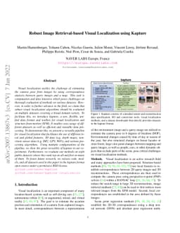 Robust Image Retrieval-based Visual Localization using Kapture