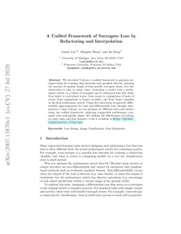A Unified Framework of Surrogate Loss by Refactoring and Interpolation