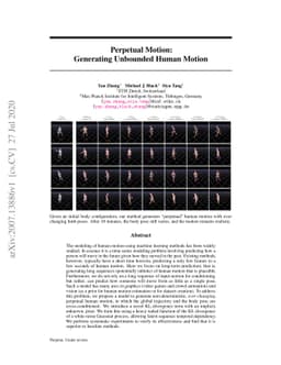 Perpetual Motion: Generating Unbounded Human Motion