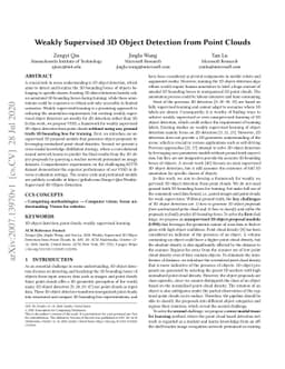 Weakly Supervised 3D Object Detection from Point Clouds