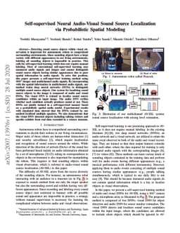 Self-supervised Neural Audio-Visual Sound Source Localization via
  Probabilistic Spatial Modeling