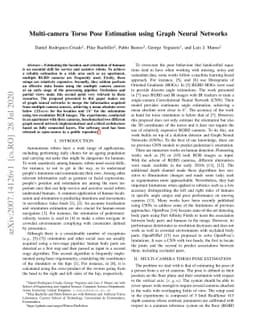 Multi-camera Torso Pose Estimation using Graph Neural Networks